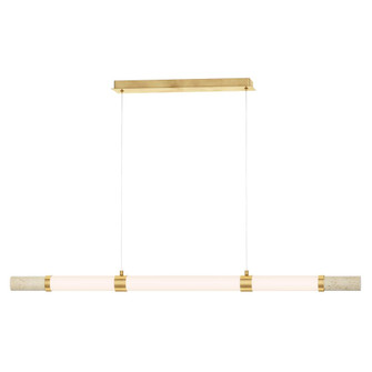 Travertine-Linear Pendant (94|E11056-01TVGLD)