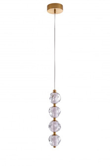 Jackie 4 Light LED Pendant in Satin Brass (20|59490-SB-LED)