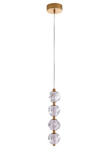 Jackie 4 Light LED Pendant in Satin Brass (20|59490-SB-LED)
