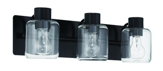 Rori 3 Light Vanity in Flat Black (20|17720FB3)