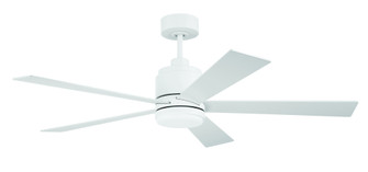 McCoy 52'' 5-Blade Ceiling Fan in White w/ White Blades; Light Kit Included (optional) (20|MCY52W5)