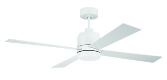 McCoy 52'' 4-Blade Ceiling Fan in White w/ White Blades; Light Kit Included (optional) (20|MCY52W4)