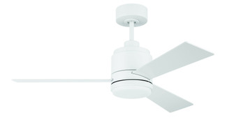 McCoy 42'' 3-Blade Ceiling Fan in White w/ White Blades; Light Kit Included (optional) (20|MCY42W3)