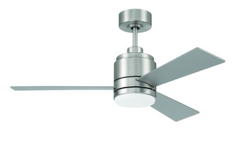 McCoy 42'' 3-Blade Ceiling Fan in Brushed Polished Nickel w/ Brushed Nickel Blades; Light Kit Inc (20|MCY42BNK3)
