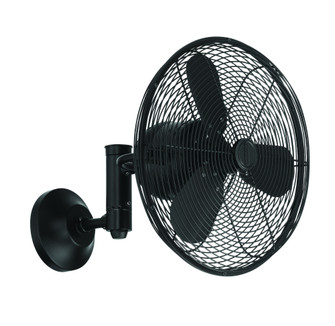Bellows IV 14'' 3-Blade Indoor/Outdoor (Damp) Ceiling Fan in Flat Black w/ Flat Black Blades (20|BW414FB3)