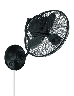 Bellows I 14'' 3-Blade Indoor/Outdoor (Damp) Wall Fan in Flat Black w/ Flat Black Blades; Not Lig (20|BW116FB3)