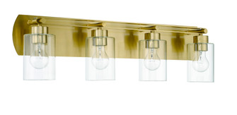 Hendrix 4 Light Vanity in Satin Brass (20|17631SB4)