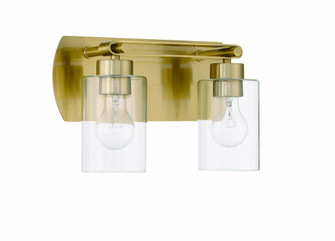 Hendrix 2 Light Vanity in Satin Brass (20|17614SB2)