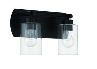Hendrix 2 Light Vanity in Flat Black (20|17614FB2)