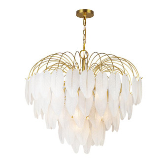 Alessia Collection 19-Light Chandelier Brushed Brass (12|AC11782BR)