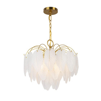 Alessia Collection 4-Light Chandelier Brushed Brass (12|AC11780BR)