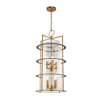 Burford Collection 8-Light Chandelier Brass & Black (12|AC11818BB)