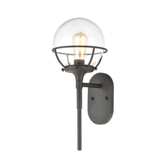 Girard 1-Light Sconce in Charcoal with Clear Glass (91|57289/1)