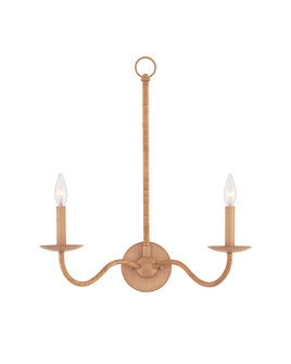 Saxon Double-Light Tan Wall Sconce (92|5000-0266)