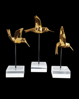 Gold Hummingbirds Set of 3 (92|1200-0903)
