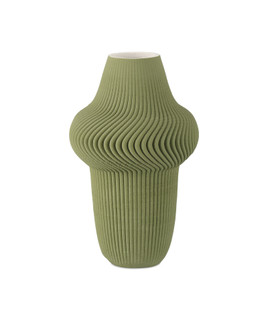 Green Plisse Large Vase (92|1200-0895)