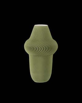 Green Plisse Medium Vase (92|1200-0894)