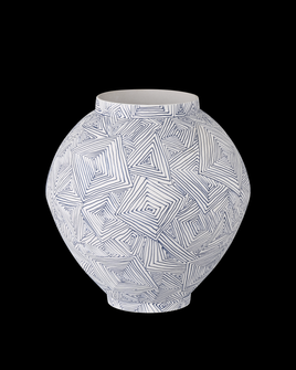 Blue Zag Medium Vase (92|1200-0867)