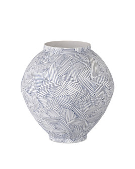 Blue Zag Medium Vase (92|1200-0867)
