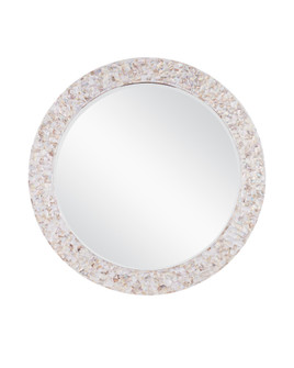 Uma Mother of Pearl Round Mirror (92|1000-0154)
