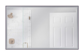 60'' x 36'' Rectangle Black Framed Front Lit LED Mirror, Defogger & Dimmer, 3000-5000K (20|MIR6001RT-FB3C)