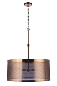Mesh 4 Light Pendant in Satin Brass (20|58994-SB)