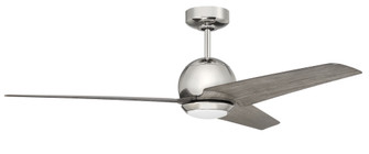 Nate 52'' 3-Blade Ceiling Fan in Polished Nickel Finish, Greywood Blades, WiFi Control (20|NTE52PLN3)