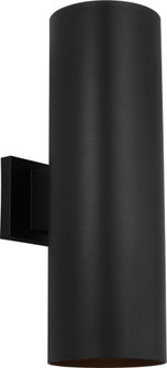 Sean Lavin Outdoor Cylinders 2-Light LED Large Outdoor Wall Lantern in Textured Black Finish (7725|SLO1172EN3/TXB)