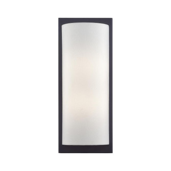 1 Light Black Large ADA Sconce with Hand Crafted Off-White Fabric Shade (108|50861-04)