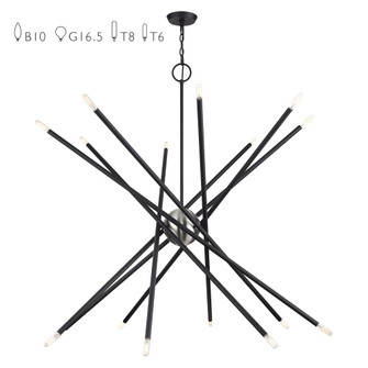 16 Light Black Grande Foyer Chandelier (108|46758-04)