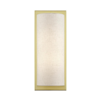 1 Light Soft Gold Large ADA Sconce with Hand Crafted Oatmeal Fabric Shade (108|45231-33)