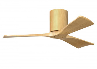 Irene-3H-Three Blade Flush Mount Paddle Fan-42''-Light Maple Tone Finish-Light Maple Tone Blades (230|IR3H-LM-LM-42)