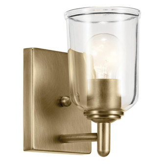 Shailene 5'' 1-Light Wall Sconce with Clear Glass in Natural Brass (10687|45572NBRCLR)