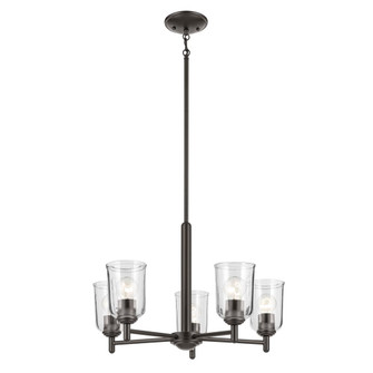 Shailene 15.25'' 5-Light Chandelier with Clear Glass in Olde Bronze (10687|43671OZCLR)