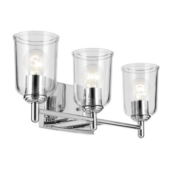 Shailene 21'' 3-Light Vanity Light with Clear Glass in Chrome (10687|45574CHCLR)