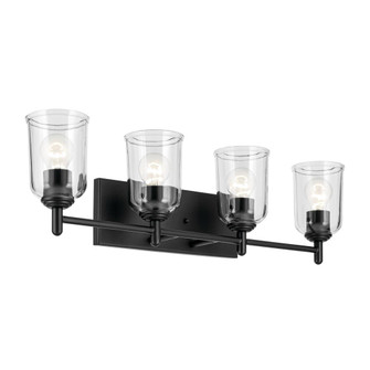 Shailene 29.75'' 4-Light Vanity Light with Clear Glass in Black (10687|45575BKCLR)