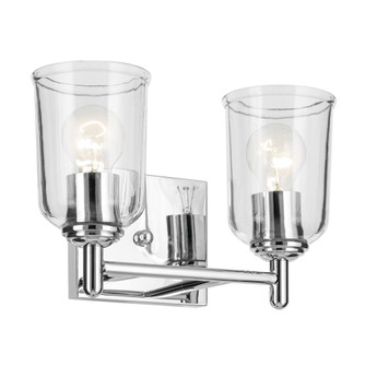 Shailene 12.5'' 2-Light Vanity Light with Clear Glass in Chrome (10687|45573CHCLR)