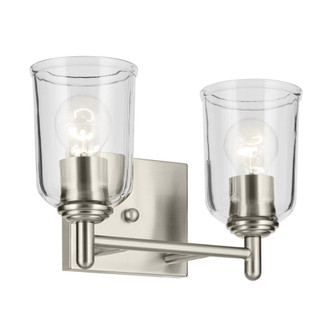 Shailene 12.5'' 2-Light Vanity Light with Clear Glass in Brushed Nickel (10687|45573NICLR)