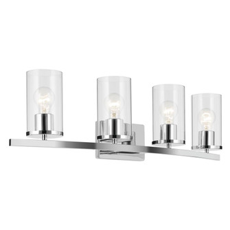 Crosby 31.25'' 4-Light Vanity Light with Clear Glass in Chrome (10687|45498CHCLR)