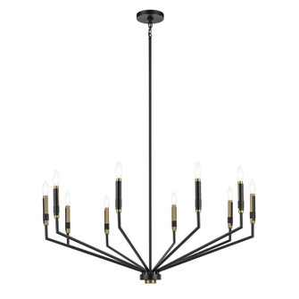 Armand 38.25'' 10-Light Chandelier in Black (10687|52348BK)