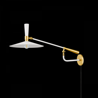 Milena Plug-In Wall Sconce (6939|HL906101-AGB/SCR)