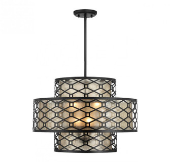 Mannheim 4-Light Pendant in Matte Black (641|V6-L7-6103-4-89)