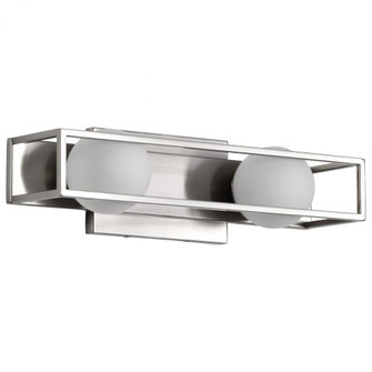 Jenkins; 16 Inch 2 Light LED Vanity; Brushed Nickel with Frosted Glass (81|62/2252)