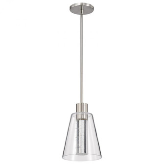 Aura; 7 Inch LED Pendant; Brushed Nickel; K9 Bubble Crystal; 3000K CCT (81|62/2191)