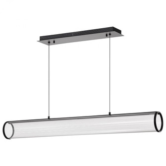 Vale; 43 Inch LED Island Pendant; Matte Black; Silk Screened Acrylic Lens (81|62/2041)