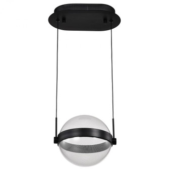 Arvada; 8 Inch LED Pendant; Matte Black; Silk Screened Acrylic Lens (81|62/2031)