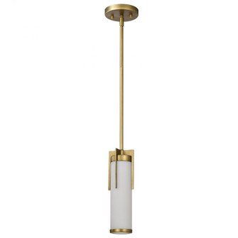 Roselle; Mini Pendant; Natural Brass with White Glass (81|60/8043)