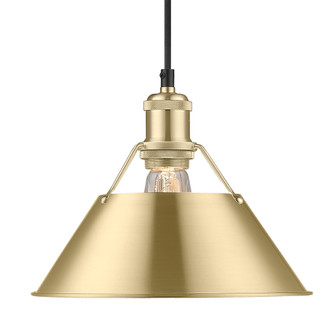 Yep by Golden Lighting Orwell 1-light 10in Pendant in Brushed Champagne Brass (36|3306-M BCB-BCB)