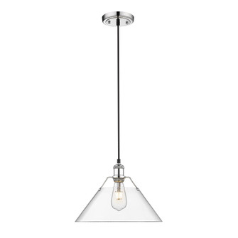 Orwell CH Large Pendant - 14 in Chrome with Clear Glass (36|3306-L CH-CLR)