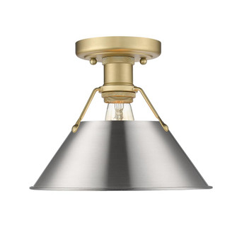 Orwell BCB Flush Mount in Brushed Champagne Bronze with Pewter shade (36|3306-FM BCB-PW)